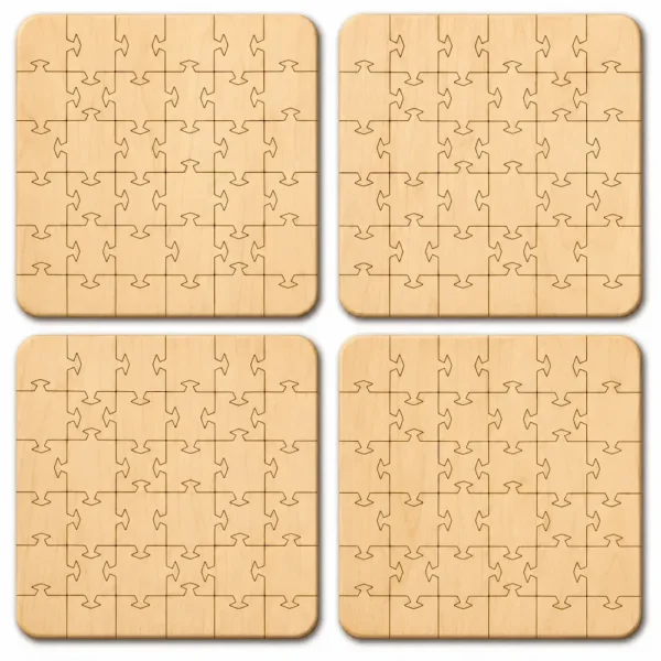 Colorado National Parks Puzzle Coaster Set | Wooden Puzzle Coasters