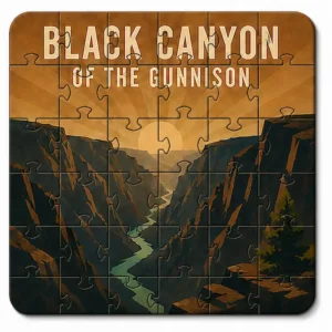 Colorado National Parks Puzzle Coaster Set | Wooden Puzzle Coasters - Image 8