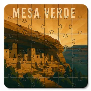Colorado National Parks Puzzle Coaster Set | Wooden Puzzle Coasters - Image 5