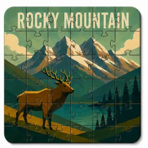 Colorado National Parks Puzzle Coaster Set | Wooden Puzzle Coasters - Image 6