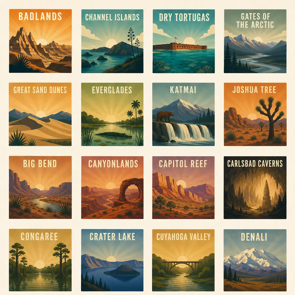 Create Your Own National Park Puzzle Coaster Set | Wooden Puzzle Coasters - Image 6