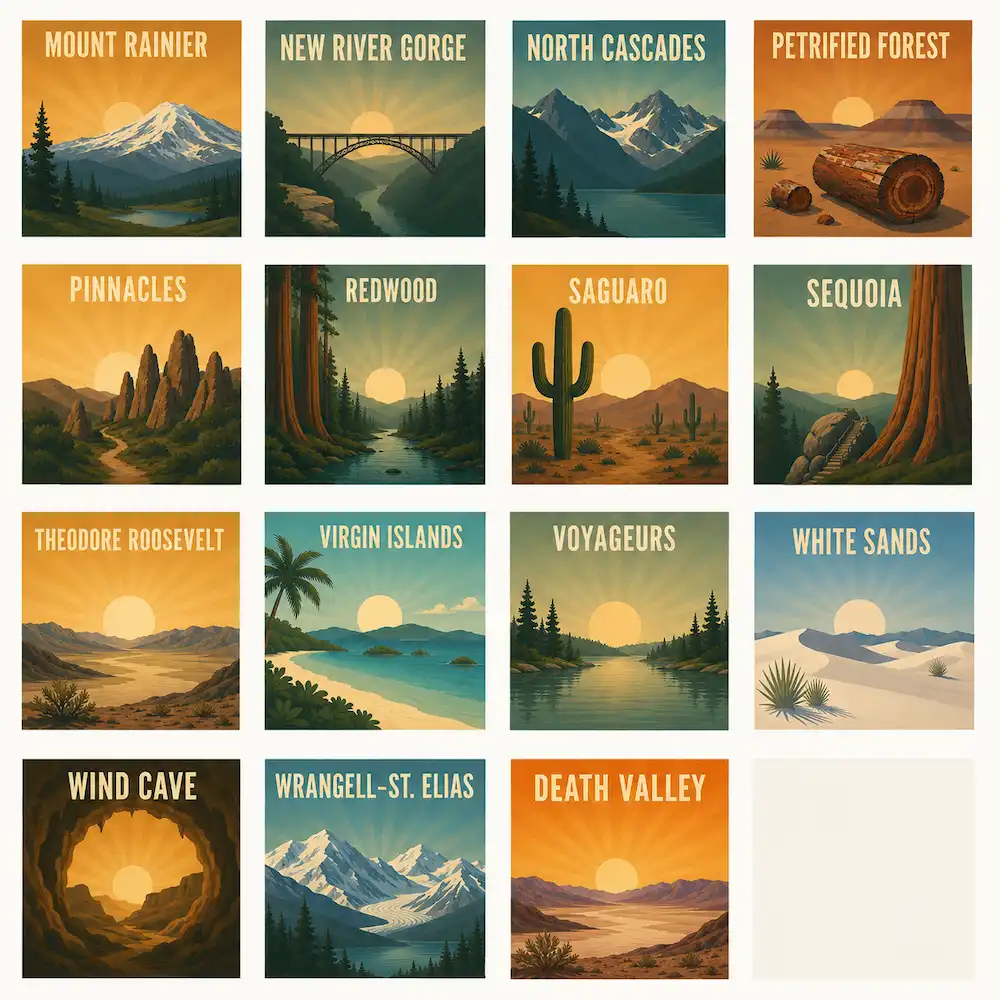 Create Your Own National Park Puzzle Coaster Set | Wooden Puzzle Coasters - Image 8