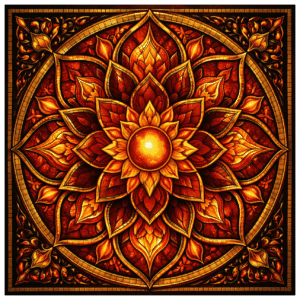 Evergreen Fire Mandala | Premium Wooden Jigsaw Puzzle - Image 2
