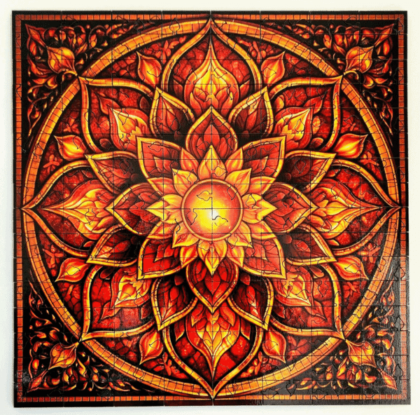 Evergreen Fire Mandala | Premium Wooden Jigsaw Puzzle