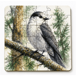 Bird Puzzle Coaster Set | Wooden Puzzle Coasters - Image 5