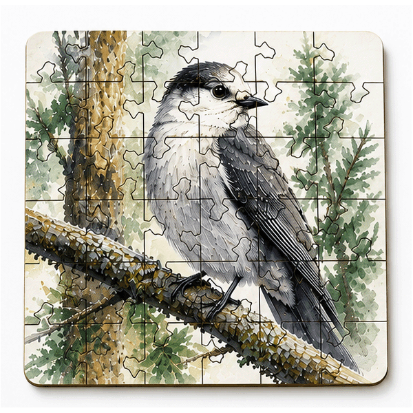 Bird Puzzle Coaster Set | Wooden Puzzle Coasters