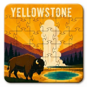 Iconic National Parks Puzzle Coaster Set | Wooden Puzzle Coasters - Image 5