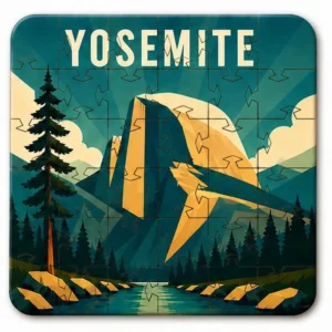 Iconic National Parks Puzzle Coaster Set | Wooden Puzzle Coasters - Image 6