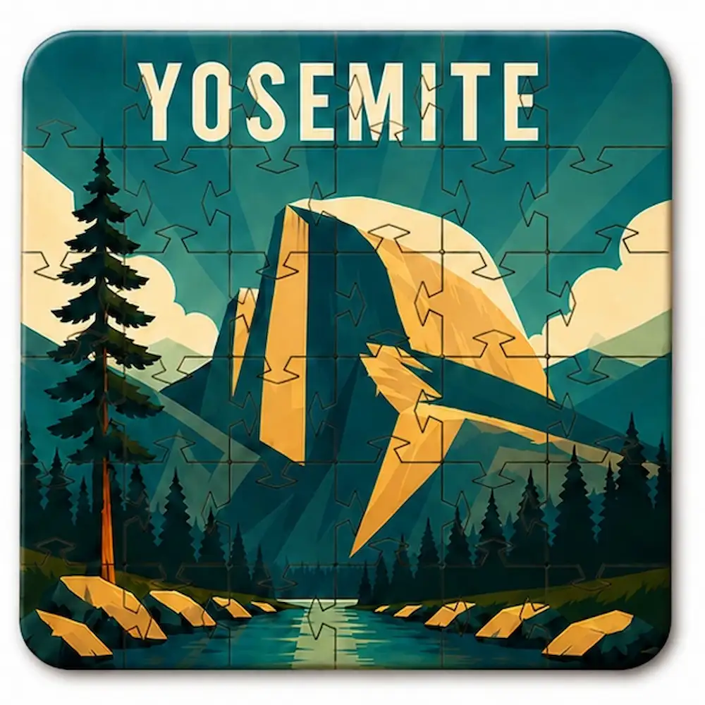 Iconic National Parks Puzzle Coaster Set | Wooden Puzzle Coasters - Image 6