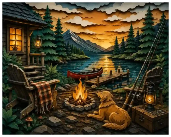 Memories by the Lake | Premium Wooden Jigsaw Puzzle