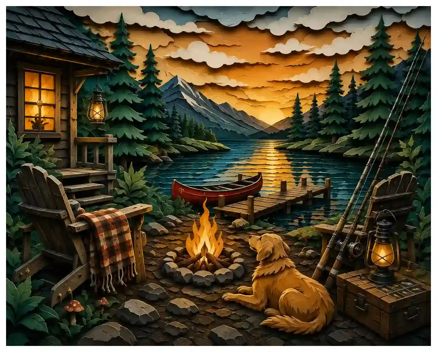 Memories by the Lake | Premium Wooden Jigsaw Puzzle - Image 2