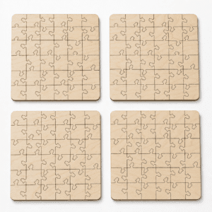 Bird Puzzle Coaster Set | Wooden Puzzle Coasters - Image 3