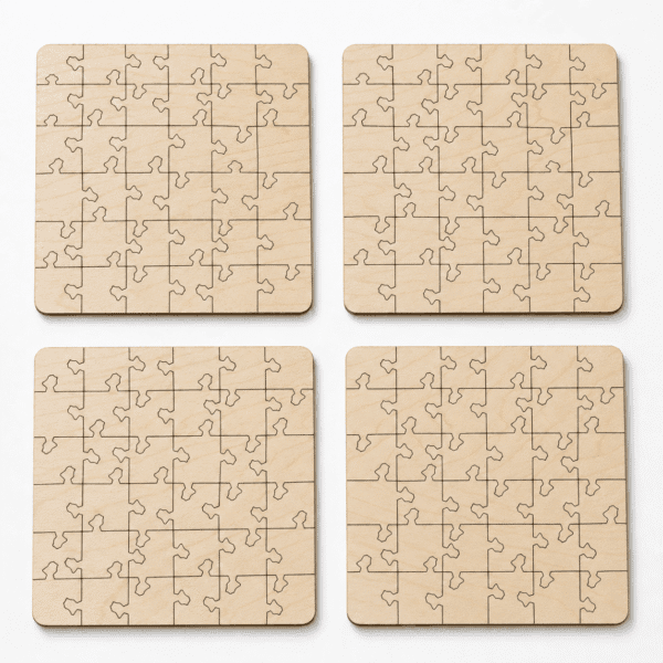 Bird Puzzle Coaster Set | Wooden Puzzle Coasters