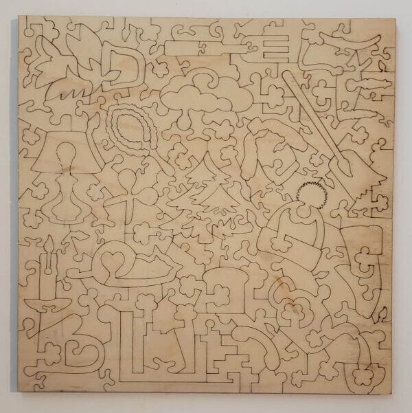 Evergreen Orange Tree Paradise | Premium Wooden Jigsaw Puzzle