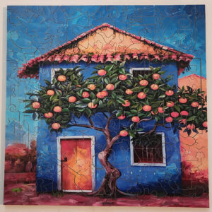 Evergreen Orange Tree Paradise | Premium Wooden Jigsaw Puzzle - Image 3