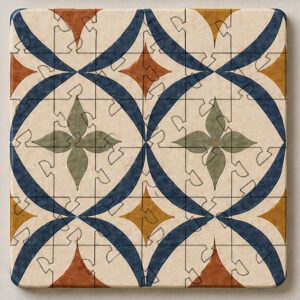 Spanish Mosaic Puzzle Coaster Set | Wooden Puzzle Coasters - Image 13