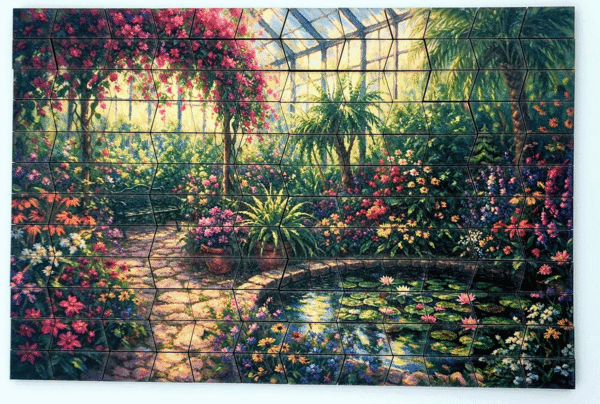 Sunlit Evergreen Conservatory | Premium Wooden Jigsaw Puzzle